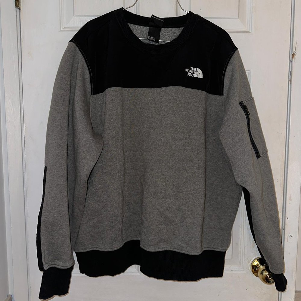 The North Face Crew Neck Sweater Grey / Black Men's Size L